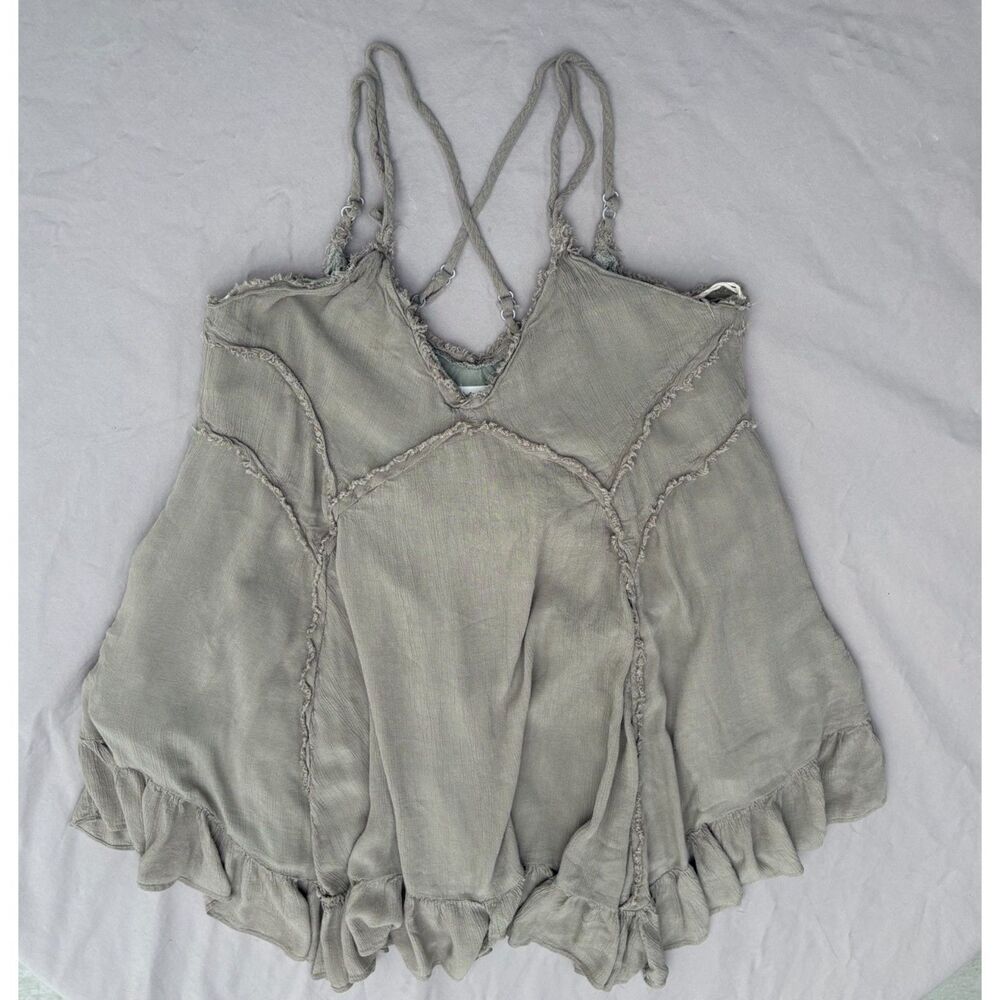 Mustard Seed Light Green Mini Dress Size S